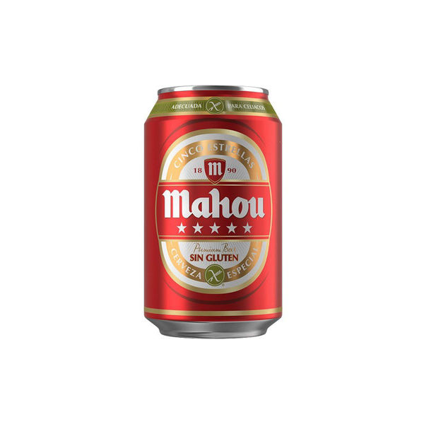 Imagen de MAHOU 5 ESTRELLAS ***LATA*** 33CL 5,5º (24 UDS)